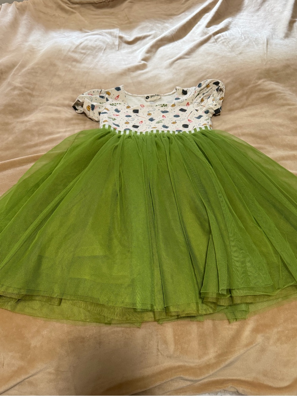 Taylor Joelle Harry Potter Green Tulle Skirt Dress Girls Size 7